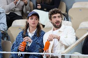 Celebrities In Stands During The 2024 French Open - Village Day Five NB