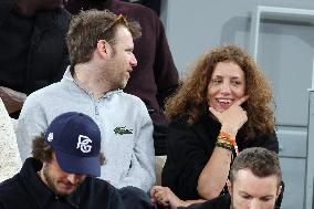 Celebrities In Stands During The 2024 French Open - Village Day Five NB