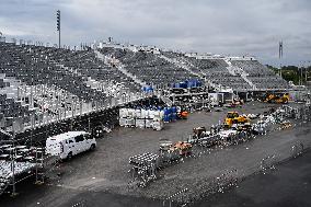 (SP)FRANCE-LE BOURGET-OLYMPICS-VENUE-LE BOURGET SPORT CLIMBING VENUE