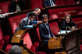 Government Question Time At The French National Assembly