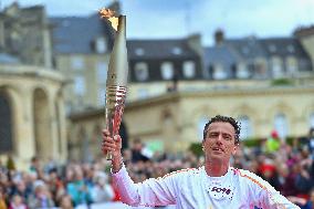 Olympic Flame Makes A Stop In Caen