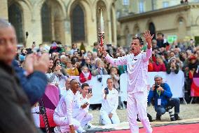 Olympic Flame Makes A Stop In Caen