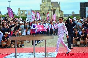 Olympic Flame Makes A Stop In Caen