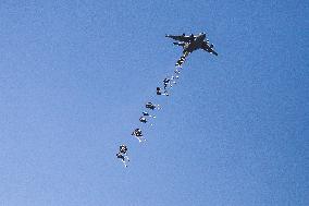 Humanitarian Aid Airdropped Into Gaza