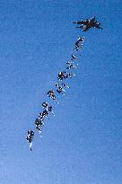 Humanitarian Aid Airdropped Into Gaza