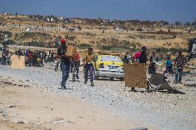 Humanitarian Aid Airdropped Into Gaza
