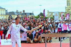 Olympic Flame Makes A Stop In Caen