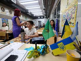 Celebrating end of academic year at Kharkiv metro school