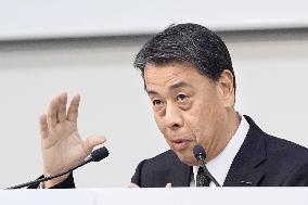 Nissan president meets press over ties with subcontractors