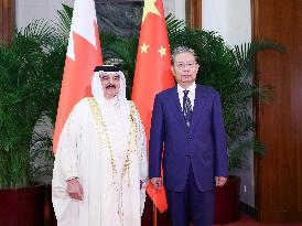CHINA-BEIJING-ZHAO LEJI-BAHRAIN-KING-MEETING (CN)
