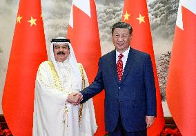 CHINA-BEIJING-XI JINPING-BAHRAIN-KING-TALKS (CN)