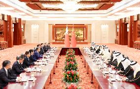 CHINA-BEIJING-ZHAO LEJI-BAHRAIN-KING-MEETING (CN)