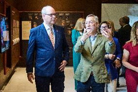 Prince Albert Attends Opening Of 'Albert I, the Prince of Prehistory' Exhibition - Spain