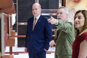 Prince Albert Attends Opening Of 'Albert I, the Prince of Prehistory' Exhibition - Spain