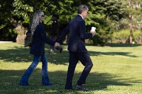 US President Joe Biden and members of his family depart Fort Lesley J. McNair, in Washington, DC, en route to Delaware