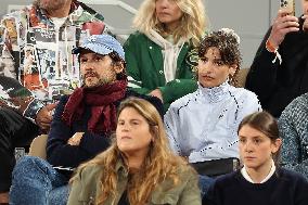 Celebrities In Stands During The 2024 French Open - Village Day Six NB
