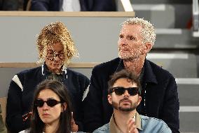 Celebrities In Stands During The 2024 French Open - Village Day Six NB