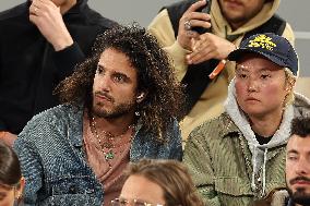 Celebrities In Stands During The 2024 French Open - Village Day Six NB