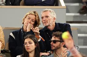 Celebrities In Stands During The 2024 French Open - Village Day Six NB