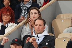 Celebrities In Stands During The 2024 French Open - Village Day Six NB