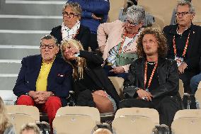 Celebrities In Stands During The 2024 French Open - Village Day Six NB