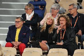 Celebrities In Stands During The 2024 French Open - Village Day Six NB