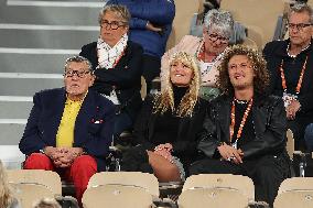 Celebrities In Stands During The 2024 French Open - Village Day Six NB