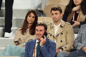 Celebrities In Stands During The 2024 French Open - Village Day Six NB