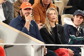 Celebrities In Stands During The 2024 French Open - Village Day Six NB