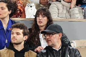 Celebrities In Stands During The 2024 French Open - Village Day Six NB