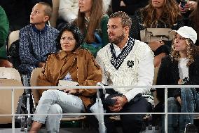 Celebrities In Stands During The 2024 French Open - Village Day Six NB