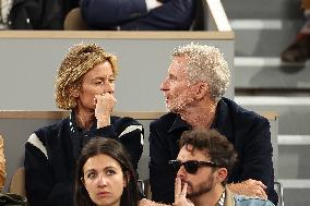 Celebrities In Stands During The 2024 French Open - Village Day Six NB