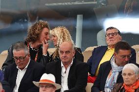 Celebrities In Stands During The 2024 French Open - Village Day Six NB