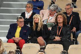 Celebrities In Stands During The 2024 French Open - Village Day Six NB