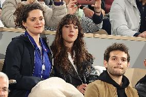 Celebrities In Stands During The 2024 French Open - Village Day Six NB