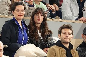 Celebrities In Stands During The 2024 French Open - Village Day Six NB