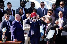 Joe Biden welcomes the Kansas City Chiefs - Washington