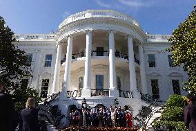 US President Joe Biden welcomes the Kansas City Chiefs to the White House to celebrate their championship season and victory in