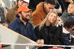 Celebrities In Stands During The 2024 French Open - Village Day Six NB