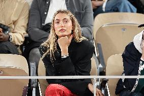 Celebrities In Stands During The 2024 French Open - Village Day Six NB