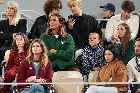 Celebrities In Stands During The 2024 French Open - Village Day Six NB