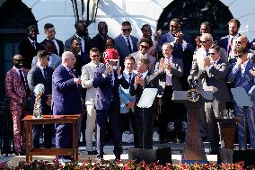 Joe Biden welcomes the Kansas City Chiefs - Washington