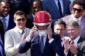 Joe Biden welcomes the Kansas City Chiefs - Washington