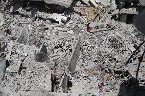 MIDEAST-GAZA-JABALIA REFUGEE CAMP-ISRAEL-MILITARY OPERATION-AFTERMATH