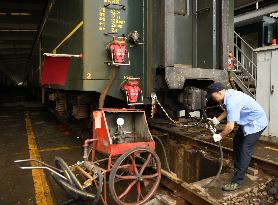 Bullet Train Maintenance in Jiujiang