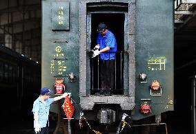 Bullet Train Maintenance in Jiujiang