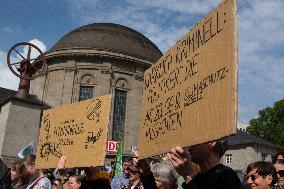 Fridays For Future Climate Activists Demo Ahead Of Europa Election In Cologne