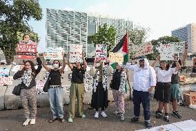 Pro Palestine Demonstration in Jakarta, Indonesia
