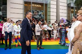 Thailand Prime Minister Srettha Thavisin Oversees Bangkok Pride 2024 Opening