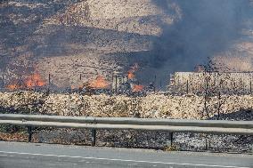 Fire In Limassol, Cyprus
